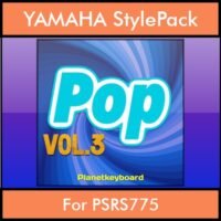 The Greatest Styles By PK Vol. 21 - Pop Vol. 03 - 60 Styles / Song Styles for YAMAHA PSRS775 in STY format