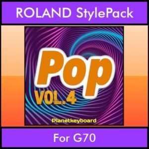 The Greatest Styles By PK Vol. 22  - Pop Vol. 04 - 60 Styles / Song Styles for ROLAND G70 in STL format