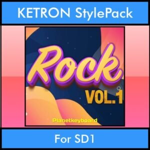 The Greatest Styles By PK Vol. 26  - Rock Vol. 01 - 60 Styles / Song Styles for KETRON SD1 in PAT format