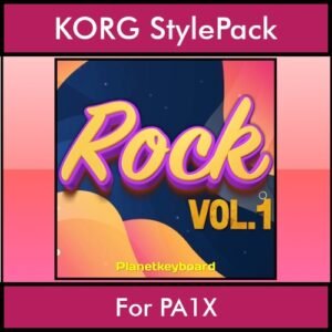 The Greatest Styles By PK Vol. 26  - Rock Vol. 01 - 60 Styles / Song Styles for KORG PA1X in STY format