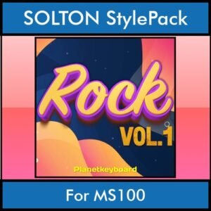 The Greatest Styles By PK Vol. 26  - Rock Vol. 01 - 60 Styles / Song Styles for SOLTON MS100 in PAT format