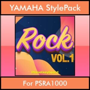 The Greatest Styles By PK Vol. 26  - Rock Vol. 01 - 60 Styles / Song Styles for YAMAHA PSRA1000 in STY format