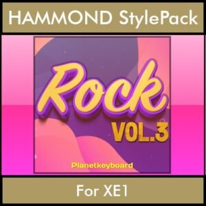 The Greatest Styles By PK Vol. 28  - Rock Vol. 03 - 60 Styles / Song Styles for HAMMOND XE1 in PAT format