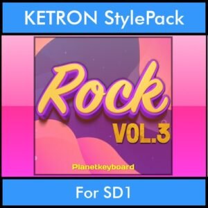 The Greatest Styles By PK Vol. 28  - Rock Vol. 03 - 60 Styles / Song Styles for KETRON SD1 in PAT format