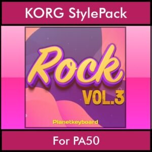 The Greatest Styles By PK Vol. 28  - Rock Vol. 03 - 60 Styles / Song Styles for KORG PA50 in STY format