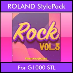 The Greatest Styles By PK Vol. 28  - Rock Vol. 03 - 60 Styles / Song Styles for ROLAND G1000 STL in STL format