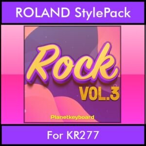 The Greatest Styles By PK Vol. 28  - Rock Vol. 03 - 60 Styles / Song Styles for ROLAND KR277 in STL format