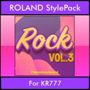 The Greatest Styles By PK Vol. 28  - Rock Vol. 03 - 60 Styles / Song Styles for ROLAND KR777 in STL format