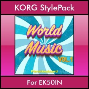 The Greatest Styles By PK Vol. 29  - World Music Vol. 01 - 60 Styles / Song Styles for KORG EK50IN in STY format