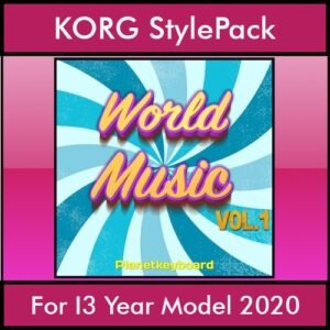 The Greatest Styles By PK Vol. 29  - World Music Vol. 01 - 60 Styles / Song Styles for KORG I3 Year Model 2020 in STY format