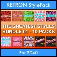 The Greatest Styles By PK Bunde TGS Vol. 01 - Vol. 01 to Vol. 10 - 600 Styles / Song Styles for KETRON SD40 in KST format