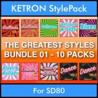 The Greatest Styles By PK Bunde TGS Vol. 01 - Vol. 01 to Vol. 10 - 600 Styles / Song Styles for KETRON SD80 in KST format