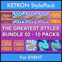 The Greatest Styles By PK Bunde TGS Vol. 02 - Vol. 11 to Vol. 20 - 600 Styles / Song Styles for KETRON EVENT in KST format