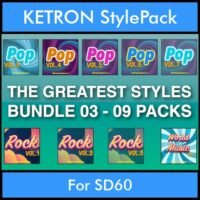 The Greatest Styles By PK Bunde TGS Vol. 03 - Vol. 21 to Vol. 29 - 540 Styles / Song Styles for KETRON SD60 in KST format