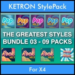 The Greatest Styles By PK Bunde TGS Vol. 03  - Vol. 21 to Vol. 29 - 540 Styles / Song Styles for KETRON X4 in PAT format