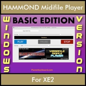 VERSATILE MIDIFILE PLAYER By PK BASIC EDITION V 1  - FOR PC - COMPUTER for HAMMOND XE2 in MID format