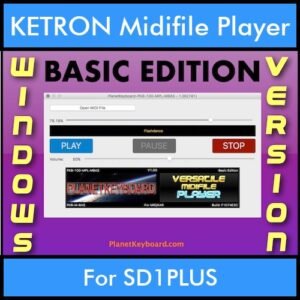 VERSATILE MIDIFILE PLAYER By PK BASIC EDITION V 1  - FOR PC - COMPUTER for KETRON SD1PLUS in MID format