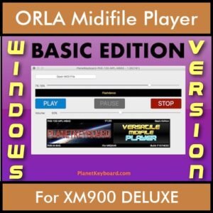 VERSATILE MIDIFILE PLAYER By PK BASIC EDITION V 1  - FOR PC - COMPUTER for ORLA XM900 DELUXE in MID format