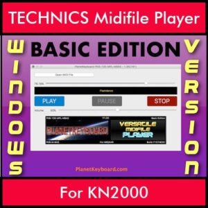 VERSATILE MIDIFILE PLAYER By PK BASIC EDITION V 1  - FOR PC - COMPUTER for TECHNICS KN2000 in MID format