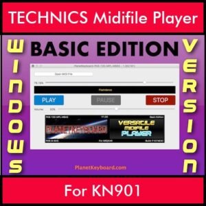 VERSATILE MIDIFILE PLAYER By PK BASIC EDITION V 1  - FOR PC - COMPUTER for TECHNICS KN901 in MID format