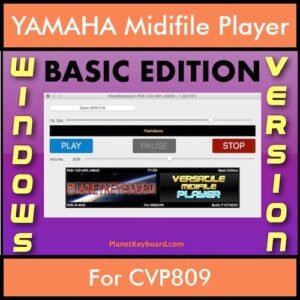 VERSATILE MIDIFILE PLAYER By PK BASIC EDITION V 1  - FOR PC - COMPUTER for YAMAHA CVP809 in MID format