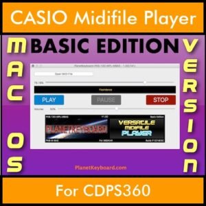 VERSATILE MIDIFILE PLAYER By PK BASIC EDITION V 1  - FOR MAC - COMPUTER for CASIO CDPS360 in MID format