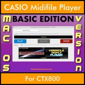 VERSATILE MIDIFILE PLAYER By PK BASIC EDITION V 1  - FOR MAC - COMPUTER for CASIO CTX800 in MID format