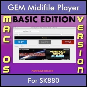 VERSATILE MIDIFILE PLAYER By PK BASIC EDITION V 1  - FOR MAC - COMPUTER for GEM SK880 in MID format