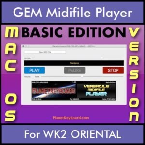 VERSATILE MIDIFILE PLAYER By PK BASIC EDITION V 1  - FOR MAC - COMPUTER for GEM WK2 ORIENTAL in MID format