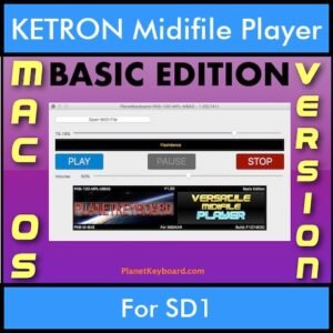 VERSATILE MIDIFILE PLAYER By PK BASIC EDITION V 1  - FOR MAC - COMPUTER for KETRON SD1 in MID format