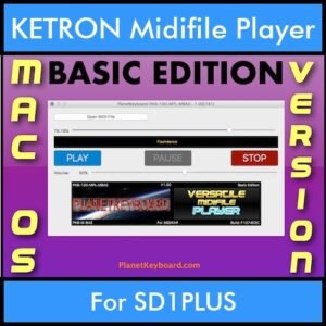 VERSATILE MIDIFILE PLAYER By PK BASIC EDITION V 1  - FOR MAC - COMPUTER for KETRON SD1PLUS in MID format