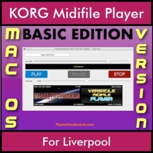 VERSATILE MIDIFILE PLAYER By PK BASIC EDITION V 1  - FOR MAC - COMPUTER for KORG Liverpool in MID format