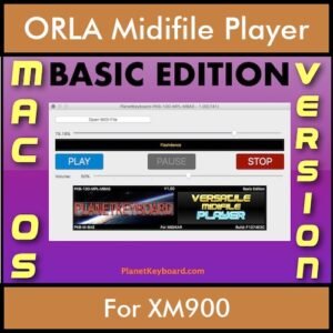 VERSATILE MIDIFILE PLAYER By PK BASIC EDITION V 1  - FOR MAC - COMPUTER for ORLA XM900 in MID format