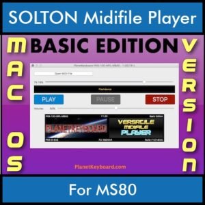 VERSATILE MIDIFILE PLAYER By PK BASIC EDITION V 1  - FOR MAC - COMPUTER for SOLTON MS80 in MID format