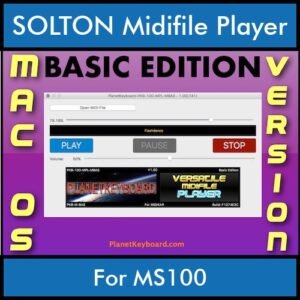 VERSATILE MIDIFILE PLAYER By PK BASIC EDITION V 1  - FOR MAC - COMPUTER for SOLTON MS100 in MID format