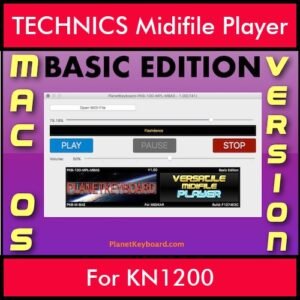 VERSATILE MIDIFILE PLAYER By PK BASIC EDITION V 1  - FOR MAC - COMPUTER for TECHNICS KN1200 in MID format