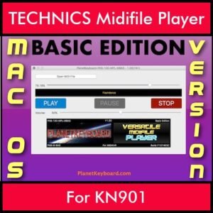 VERSATILE MIDIFILE PLAYER By PK BASIC EDITION V 1  - FOR MAC - COMPUTER for TECHNICS KN901 in MID format