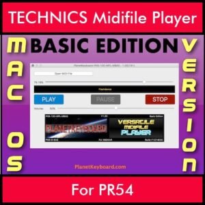 VERSATILE MIDIFILE PLAYER By PK BASIC EDITION V 1  - FOR MAC - COMPUTER for TECHNICS PR54 in MID format