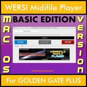 VERSATILE MIDIFILE PLAYER By PK BASIC EDITION V 1  - FOR MAC - COMPUTER for WERSI GOLDEN GATE PLUS in MID format