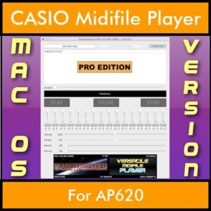 VERSATILE MIDIFILE PLAYER By PK PROFESSIONAL EDITION V 1  - FOR MAC - COMPUTER for CASIO AP620 in MID format