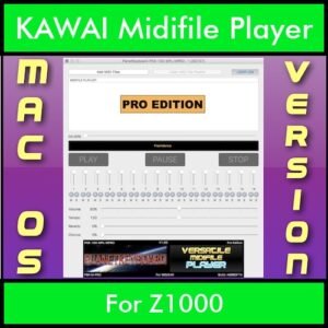 VERSATILE MIDIFILE PLAYER By PK PROFESSIONAL EDITION V 1  - FOR MAC - COMPUTER for KAWAI Z1000 in MID format