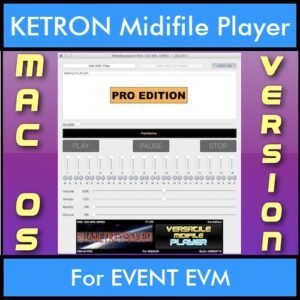 VERSATILE MIDIFILE PLAYER By PK PROFESSIONAL EDITION V 1  - FOR MAC - COMPUTER for KETRON EVENT EVM in MID format