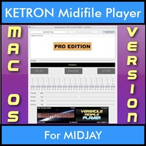 VERSATILE MIDIFILE PLAYER By PK PROFESSIONAL EDITION V 1  - FOR MAC - COMPUTER for KETRON MIDJAY in MID format