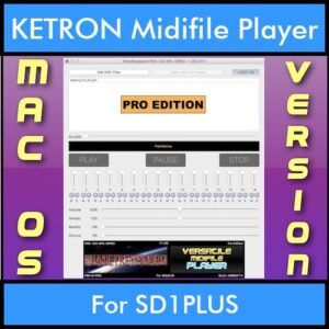 VERSATILE MIDIFILE PLAYER By PK PROFESSIONAL EDITION V 1  - FOR MAC - COMPUTER for KETRON SD1PLUS in MID format