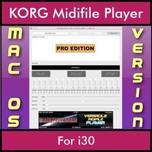 VERSATILE MIDIFILE PLAYER By PK PROFESSIONAL EDITION V 1  - FOR MAC - COMPUTER for KORG i30 in MID format