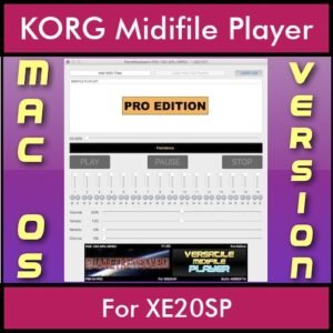 VERSATILE MIDIFILE PLAYER By PK PROFESSIONAL EDITION V 1  - FOR MAC - COMPUTER for KORG XE20SP in MID format