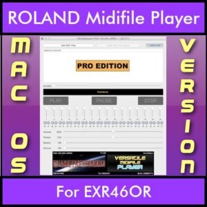 VERSATILE MIDIFILE PLAYER By PK PROFESSIONAL EDITION V 1  - FOR MAC - COMPUTER for ROLAND EXR46OR in MID format