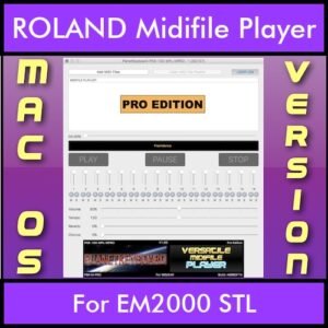 VERSATILE MIDIFILE PLAYER By PK PROFESSIONAL EDITION V 1  - FOR MAC - COMPUTER for ROLAND EM2000 STL in MID format