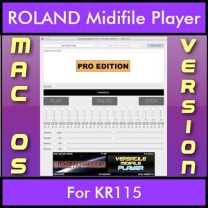 VERSATILE MIDIFILE PLAYER By PK PROFESSIONAL EDITION V 1  - FOR MAC - COMPUTER for ROLAND KR115 in MID format