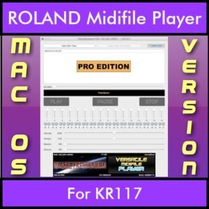 VERSATILE MIDIFILE PLAYER By PK PROFESSIONAL EDITION V 1  - FOR MAC - COMPUTER for ROLAND KR117 in MID format